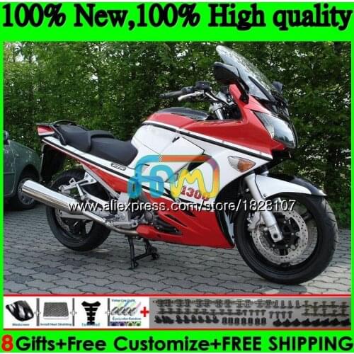 FJR1300A For YAMAHA FJR-1300 FJR1300 01 02 03 05 06 07 Red white hot 119BS.8 FJR 1300 2001 2002 2003 2004 2005 2006 2007 Fairing