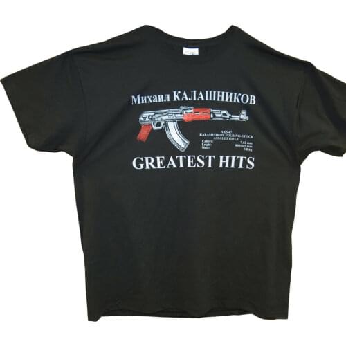 KALASHNIKOV AK-47 USSR Soviet Russian Assault Rifles T-Shirt Cotton O-Neck Short Sleeve Mens T Shirt New Size S-3XL