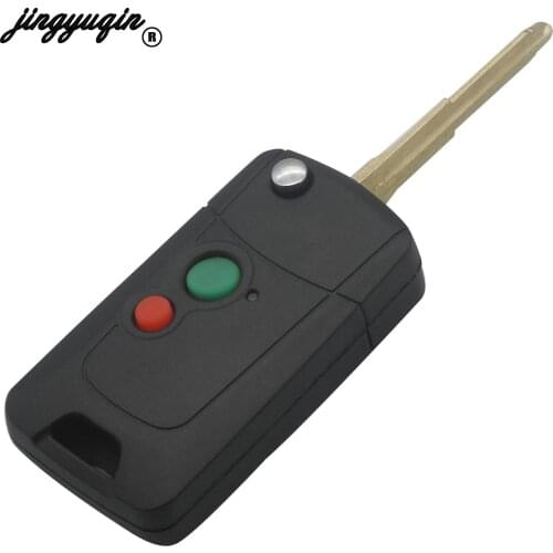 Jingyuqin 2 Buttons Key Blank Fob Car Key Case Remote Car Key Shell Cover For Proton Waja Saga Yedek Anahta Wira Persona MT11R