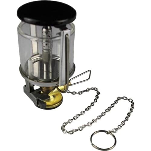 Mini 80LUX Outdoor Camping Lantern Portable Aluminum Gas Light Tent Lamp Torch Hanging Glass Lamp Propane Butane Heater