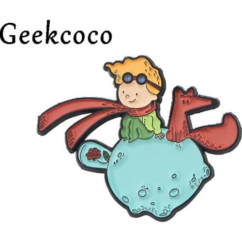 20pcs/lot J1047 Cartoon Little prince Enamel Pins Brooches Badges Lapel pin Creative For Clothes Backpack Pins Jewelry gift