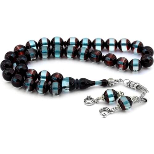 Islamic Tasbih Muslim Rosary Beads 33 Prayer Rosary For Men Bracelet For Men Accessory amber oltu amber stone Handmade Turkey