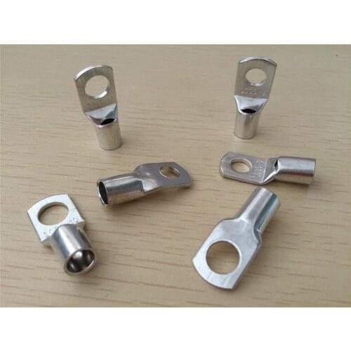 10PC SC35-6 SC35-8 SC35-10 SC35-12 Copper Cable Lug Kit Bolt Hole Tinned Cable lugs Battery Terminals copper nose Wire connector