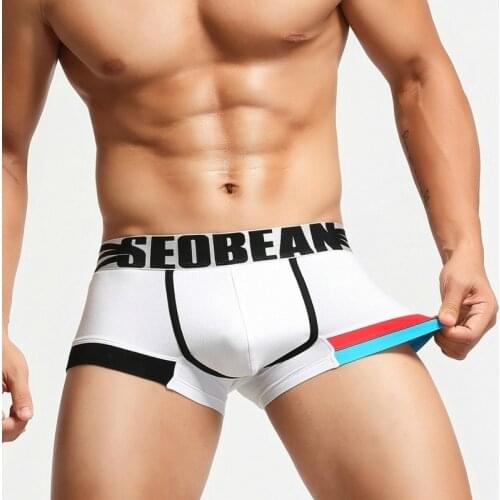 Cotton Underwear Men Sexy Bugle Pouch Boxer Shorts Plus Size Underpants Calzoncillo Hombre Boxershorts Cuecas Panties Sleepwear