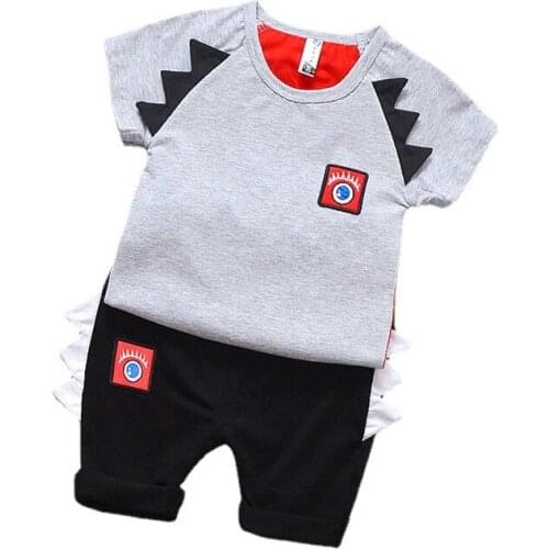 New Summer Baby Girl Clothes Boys Sport T-Shirt Shorts 2Pcs/Set Toddler Casual Costume Fashion Children Clothing Kids Tracksuits