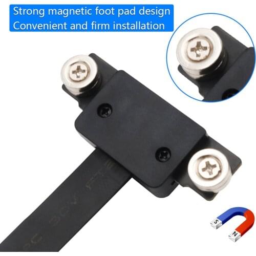 PCI-E 1X Slot Riser Card 8Gbps PCI-Express 1X 36Pin Extension Ribbon Flex Cable Extender Ribbon Adapter Extension Cable