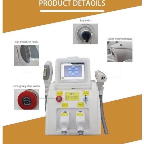 2021 newest portable IPL hair removal Laser nd yag /Multifunction Laser Beauty Machine SHR IPL ND YAG with 2 handles