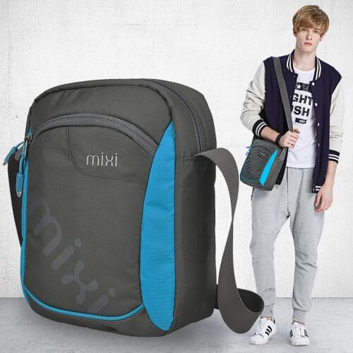 Mixi Fashion Youth Men One Shoulder Bag Crossbody Boys Messenger Bag Brand New Design Casual Bag Waterproof 10 11 Inch M5208