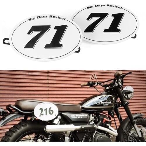 Table Number Plate Motorcycle NO.71/NO.216 Bracket License plate Vintage For MOTO CAFE RACER Scrambler