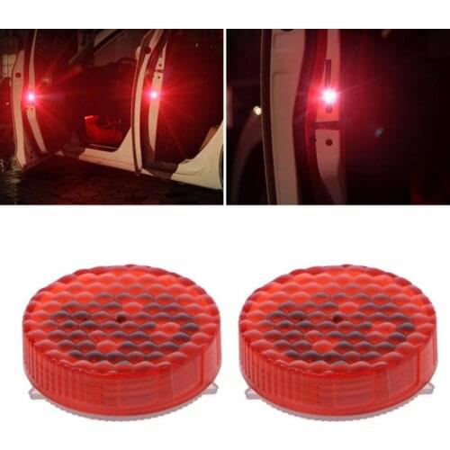 2Pcs 5SMD Universal LED Car Door Safety Warning Anti-collision Light Strobe Lamp Multi Color