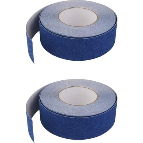2x 18m * 5cm Anti Slip Safety Tape Grip Stair Safe Step Treads Self Adhesive Strip Blue