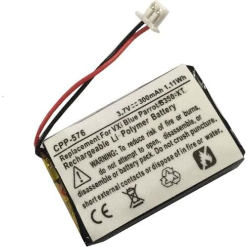 3.7V 300mAh Battery for VXi BlueParrot B350-XT Bluetooth headset Li-Polymer Rechargeable Accumulator Pack Replacement PA-B350XT