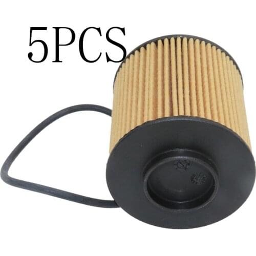 5PCS Car Oil Filter For SUZUKI SX4 S-Cross (JY) 2013/08- VAUXHALL COMBO Mk III (D) Box Body / Estate (X12) 2011/11- 68103969AA H