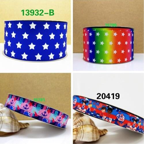 Free shipping 10 yards cartoon printed grosgrain ribbon 13932-B