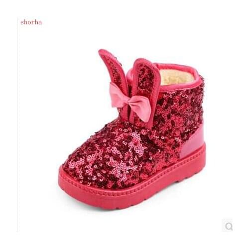 New Children Shoes Girls Boots Winter Warm Ankle Toddler Boys Boots Shoes Kids Snow Boots Childrens Plush Warm Shoe