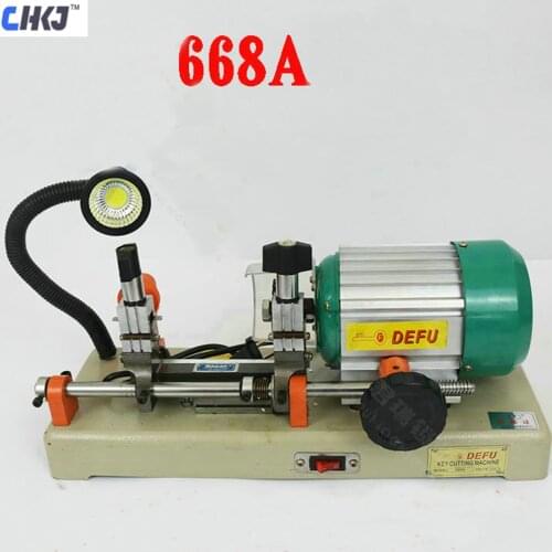CHKJ DEFU 668A Horizatol Key Cutting Machine Key Copy Machine for Making Key 220V 180W Key Duplicating Machine Locksmith Tool
