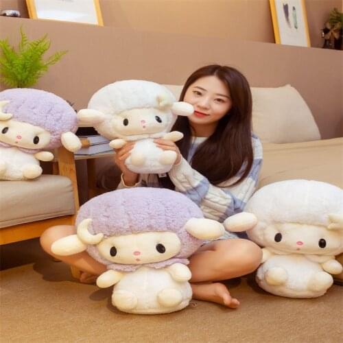 30/40cm Kawaii Angel Sheep Plush Toys Stuffed Cute Lamb Doll Animal Pillow Room Decoration Soft Cartoon Toys for Kids Girls Gift