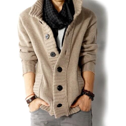 Мужские вязаные кардиганы 暖念初心 China At AliExpress