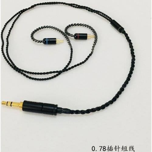 Diy earphone cable OFC cable for se535 mmcx pin ue900 se215 IM50 IM70 IE80 0.75MM 0.78MM pin short cable 45cm