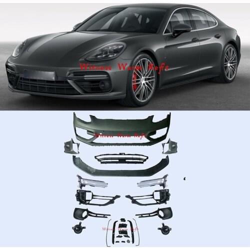 For 971 Car Body Kit PP Unpainted Front Bumper Front Lip For Porsche 971 Panamera 2017