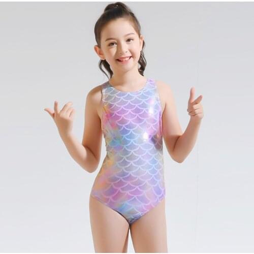 2-12 Years Girl Swimwear Competition One Piece Girl Swimsuit Kids Teenage Children Mermaid Beachwear Girls Bathing Suit Monokini
