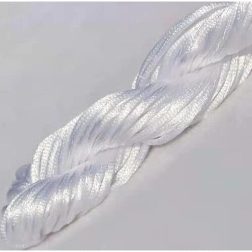 Hot Sale 39 Color 10m Chinese Knot Lace Rope Symphony Nylon Thread Diy Tassel Beaded Thread Bracelet Woven Accessories Wholesale