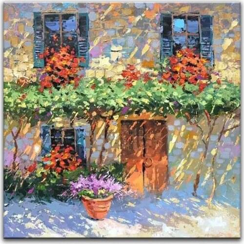 DONGMEI OILPAINTING Hand Painted oil painting Home Decoration painting Knife Painting landscape pictures DM1705042