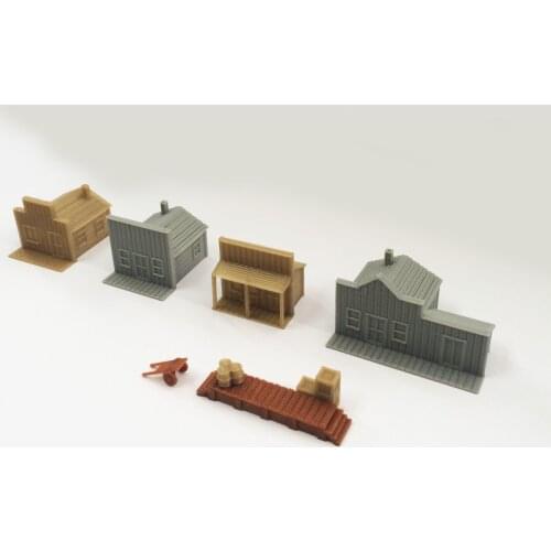 Outland Models Old West Small House Set Z Scale 1:220 Train Railway Layout