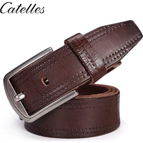 Catelles 2017 New Top Layer 100% Genuine Leather Belt for Men Origin Design Fashion Betl Free Shipping