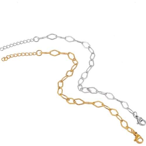 New Stainless Steel Hip Hop Bracelet Men And Women Necklace Fashion Jewelry