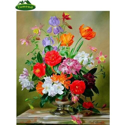 New Full Square Diamond 5D DIY Diamond Painting "flowers" Embroidery Cross Stitch Rhinestone Mosaic Painting Home Decor Gift