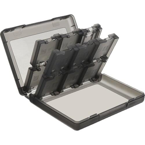 28 in 1 High Quality Game Card Organizer Case Holder Cartridge Storage Anti-dust Box Black For DS 3DS Accessories