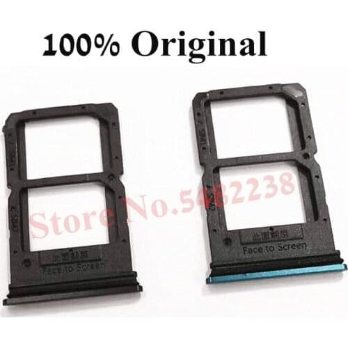Original SIM Tray Card Slot Holder For OPPO Reno SD/SIM Reader Card Adapter Socket SIM Case cover Replacement part