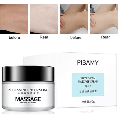PIBAMY 50g Body Massage Whitening Cream for Sensitive Area Armpit Legs Knees Body Moisturizing Lightening Cream Skin Care TSLM2