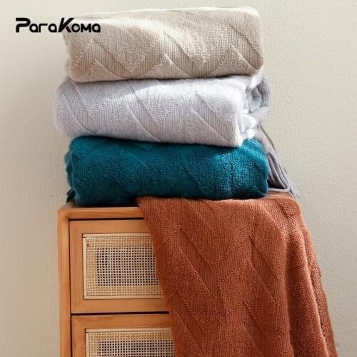 Sofa Cover Blanket Knitted Blankets with Tassel Shawl Blanket Jacquard Blanket Soft Blanket Throw Blankets for Beds