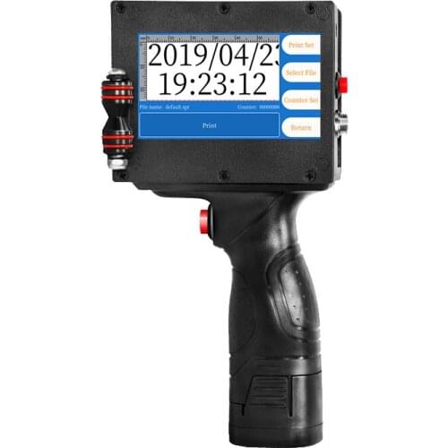 Portable code machine handheld inkjet handjet printer for plastic bag bottle