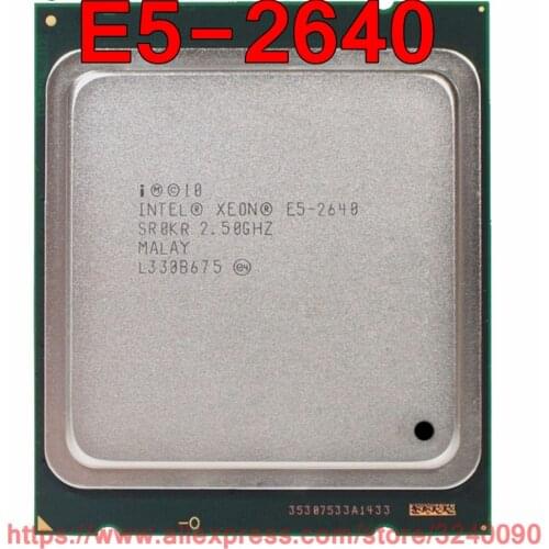 Intel Xeon CPU E5-2640 SR0KR 2.5GHz 6-Core 15M LGA2011 E5 2640 processor free shipping speedy ship out