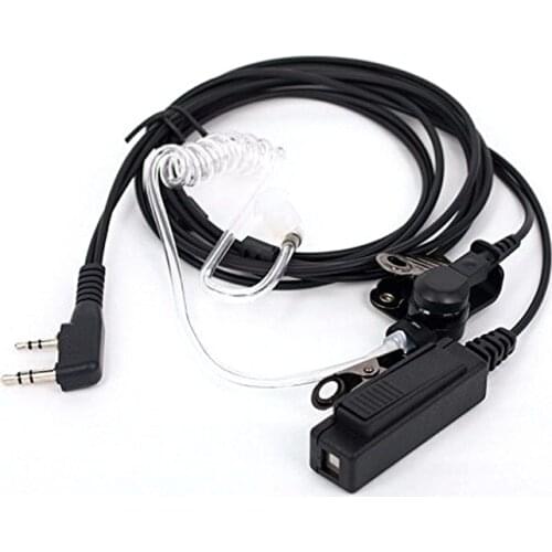 Radio Earpiece with Microphone Built In Covert Acoustic Tube Headset Detachable For Baofeng UV5R UV-5R Walkie Talkie