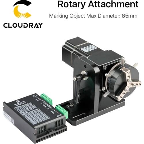 Cloudray Rotary Engraving Attachment with Chucks MHX-13-029B Object Max Dia.65mm for Laser Marking Machine