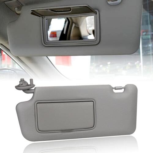 Dark Gray Left Sun Visor For 2012 2013-15 Honda Civic With Mirror 83280-TR0-A01ZB Car Interior Window Sunvisor Shield Cover