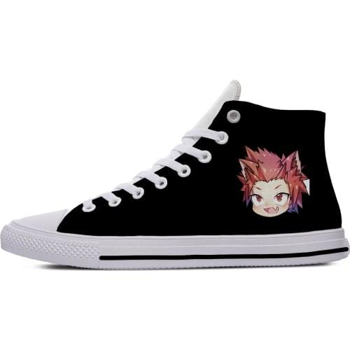 Japanese Anime Boku No Kawaii My Hero Academia Casual Canvas Shoes High Top Lightweight Breathable 3D Print Men women Sneakers