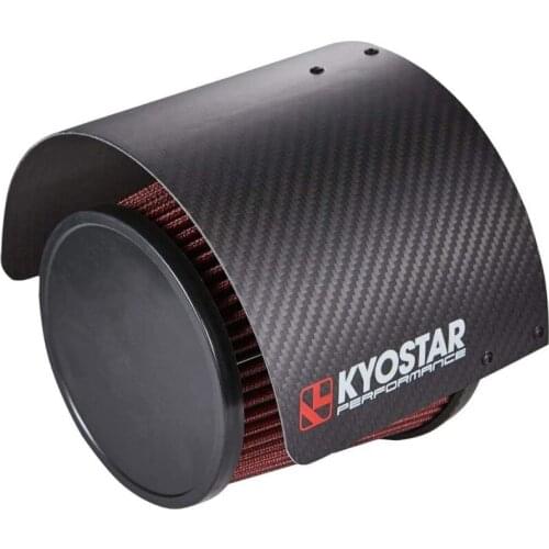 Universal Car Air Filter Hood 76mm Aluminium PU High Flow Round Tapered Cone Closed-Top Cool Racing Modification Accessories