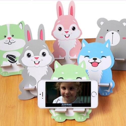 Universal Mobile Phone Holder Desktop Stand Universal Desktop Tablet Mobile Phone Holder Shockproof Wooden Mobile Phone Holder