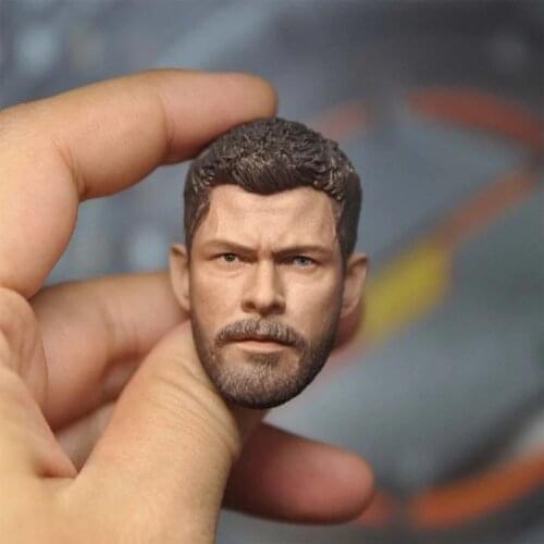 1/6 Scale Head Sculpt Model Fit 12" Male Action Figure Body Model Doll Thunder Man 7.0 Head Sculpture