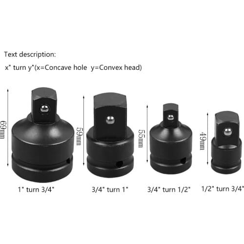1pcs 1/2 3/1 1Inch Drive Impact Wrench Socket Adapter Converter Reducer Air Craftsman Hand Repair Tools