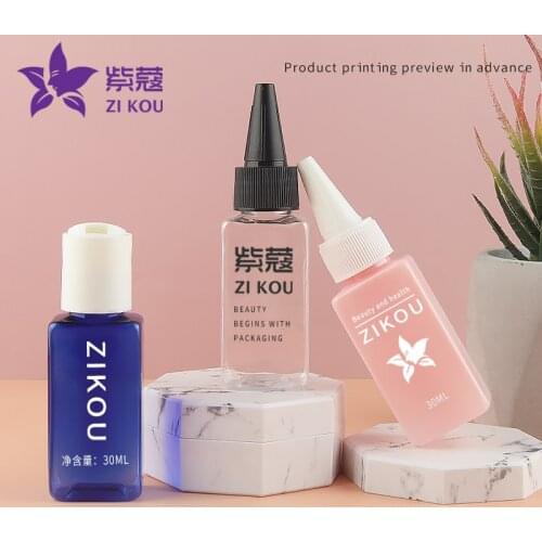 1pcs/lot 30ml PET Disc Cap Free Shipping Empty Refillable Emulsion Essential Oil Liquid Cream Container Squeeze Square Bottle