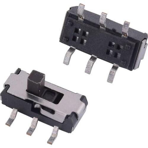 1000pcs Micro Mini Slide Switch Toggle Switches MSS-22D18 6 feet 2P2T handle SMD Slide Switch DIY Electronic Parts