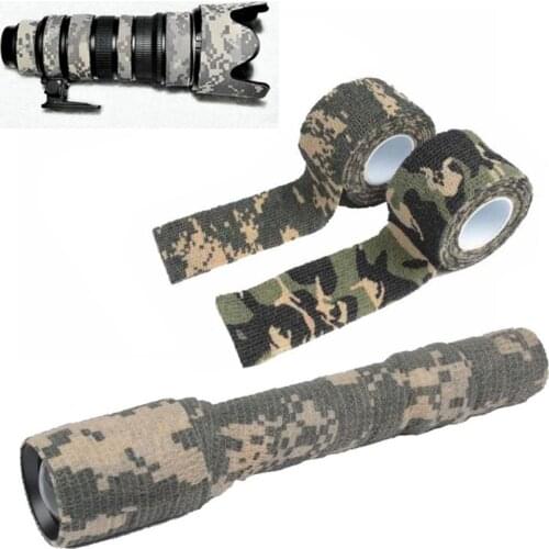 2.5m Hunt Disguise Elastoplast Camouflage Elastic Wrap Tape Self Adhesive Sports Protector Ankle Knee Finger Arm Bandage
