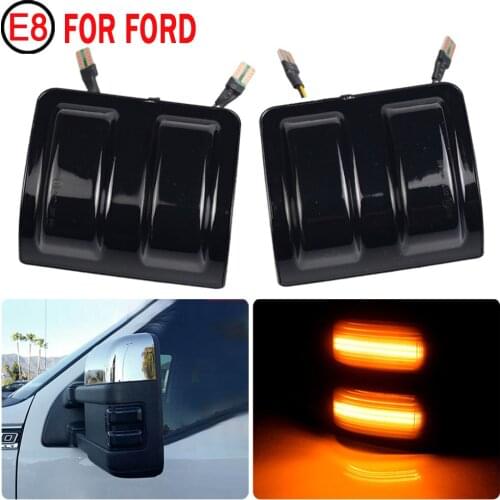 2pcs Dynamic LED Turn Signal Light Mirror Sequential Lamp For Ford F250 F350 F450 F550 2008-2016