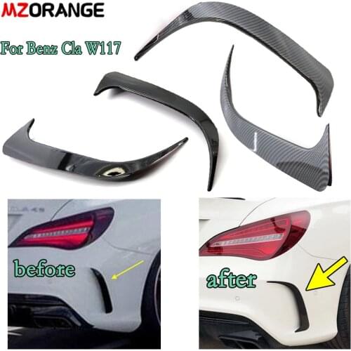 MZORANGE Rear Bumper Spoiler Air Vent Cover For Mercedes-Benz Cla W117 Cla45 Amg 2013-2018 Car Rear Parts